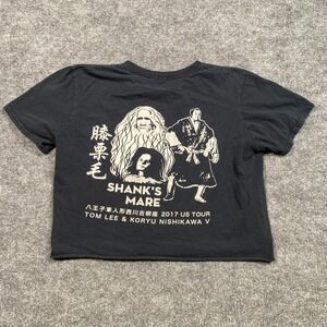 Shanks Mare 2017 US Tour Graphic Cropped T-Shirt Black Tom Lee Koryu Nishikawa V